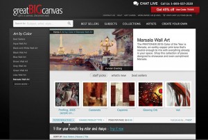 "Marsala" page at Great Big Canvas