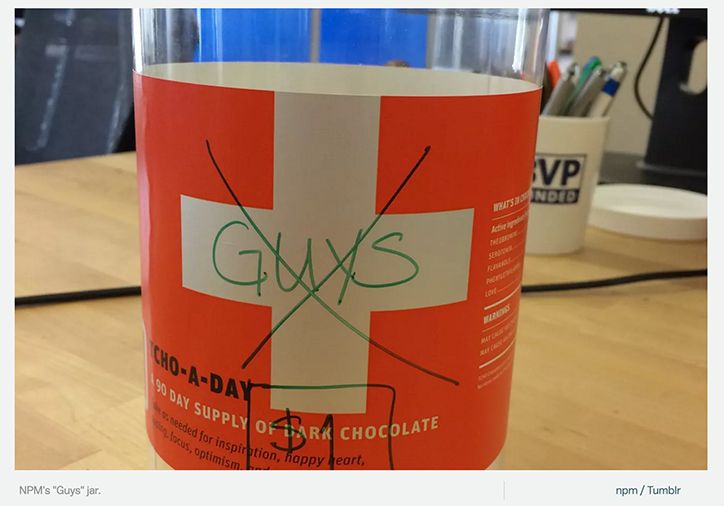 A jar where you put in $1 each time you say "guys"