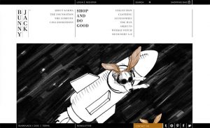 Screenshot of BunnyJack Fashion Site homepage