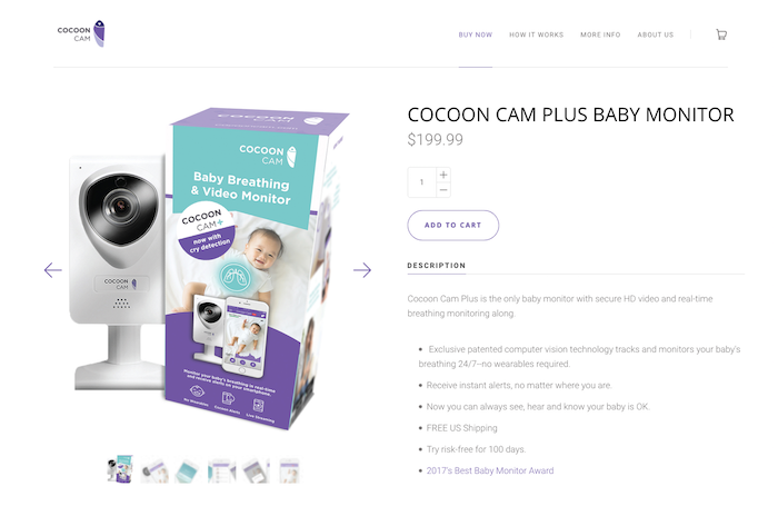shopify-2018-consumer-electronics-show-Cocoon Cam