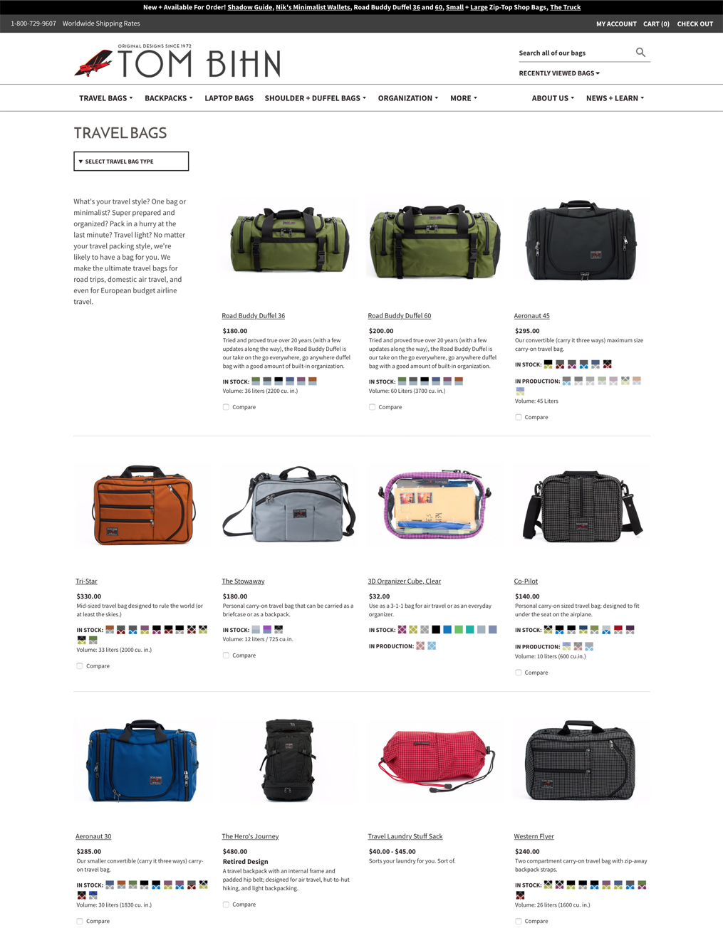Online Bag Retailer Shopify Plus Migration