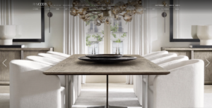 Beautiful dining table surrounding by chairs showing off modern lines