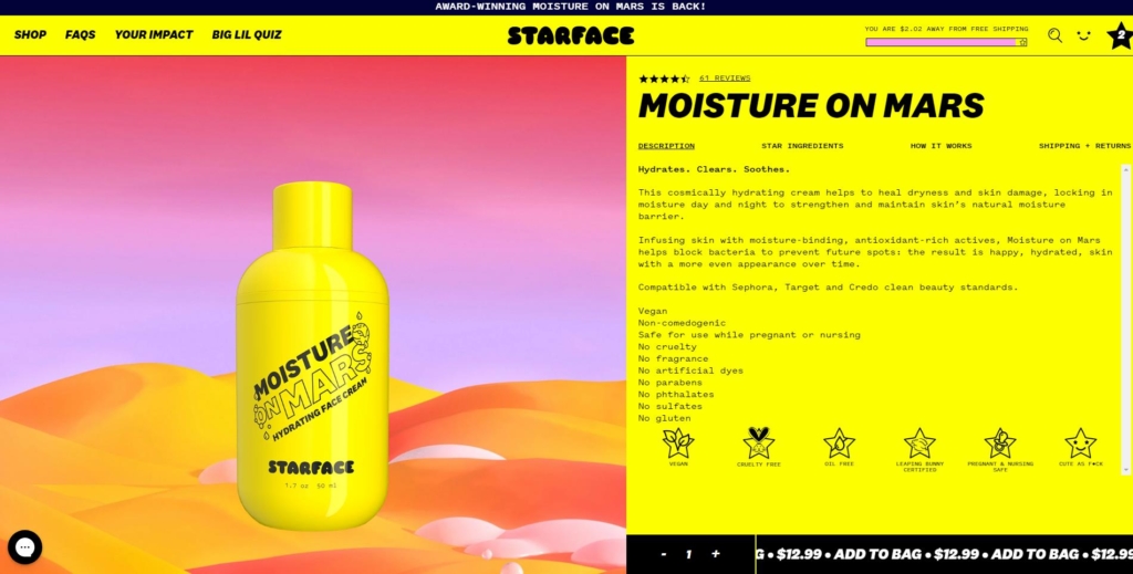 Starface product page