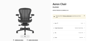 Herman Miller product builder