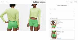 Outdoor Voices add ons